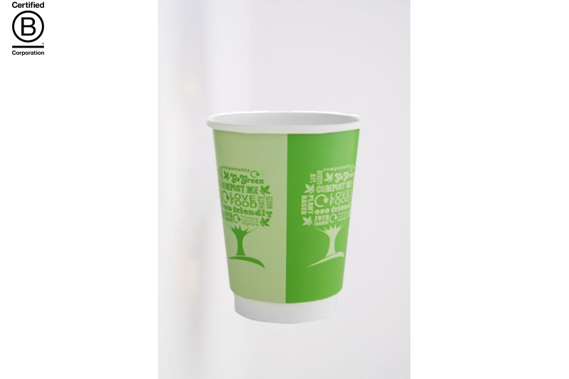 12oz Vegware Dbl Wall Green Tree Cup (VDW-12-GT) 1x500